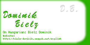 dominik bielz business card